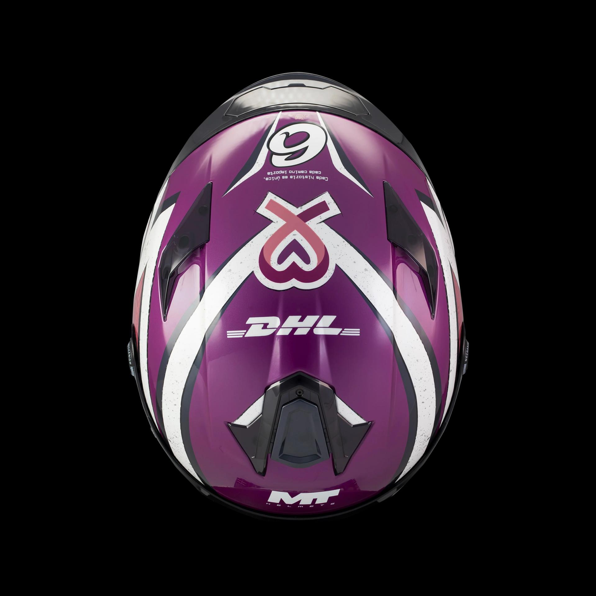 Casco MT Helmets María Herrera Edición Solidaria Cáncer de Mama