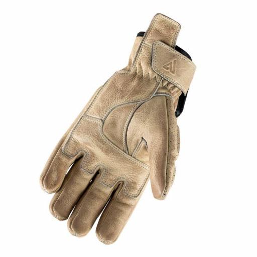 Guantes de Moto de Cuero Invictus Classic White | Estilo Retro y Protección [1]