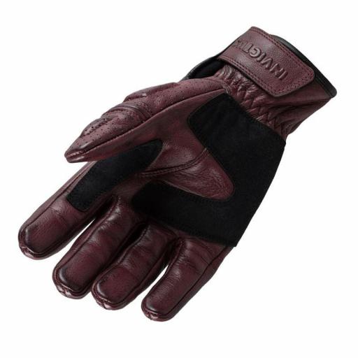 Guantes Moto Invictus El Canalla Granate | Cuero Vintage [1]