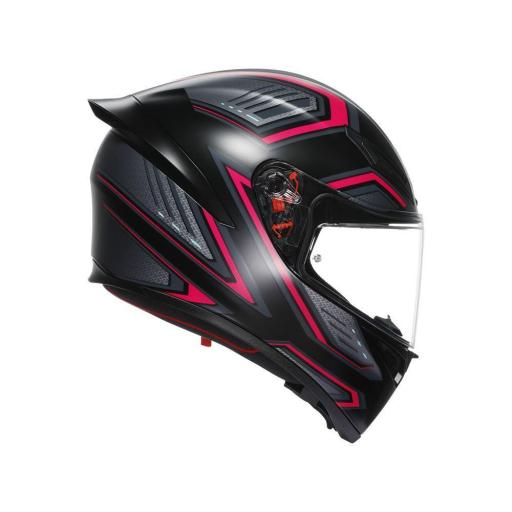 CASCO AGV K1 S AGV E2206 SLING MATT BLACK/PINK [1]