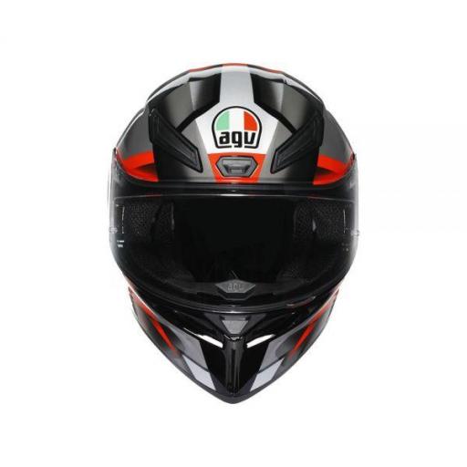 CASCO AGV K1 S AGV E2206 FASTLAP BLACK/GREY/RED