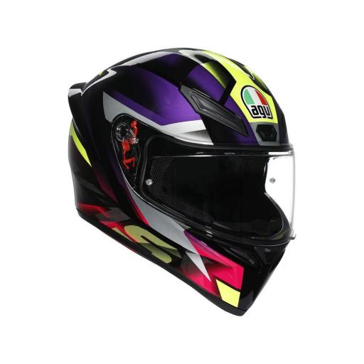 CASCO AGV K1 S AGV E2206 FASTLAP BLACK/PURPLE/PINK