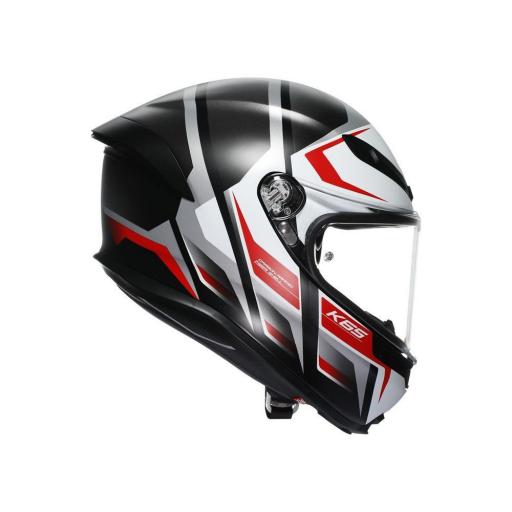 CASCO AGV K6 S AGV E2206 MPLK KARVE MATT BLACK/WHITE/RED [2]