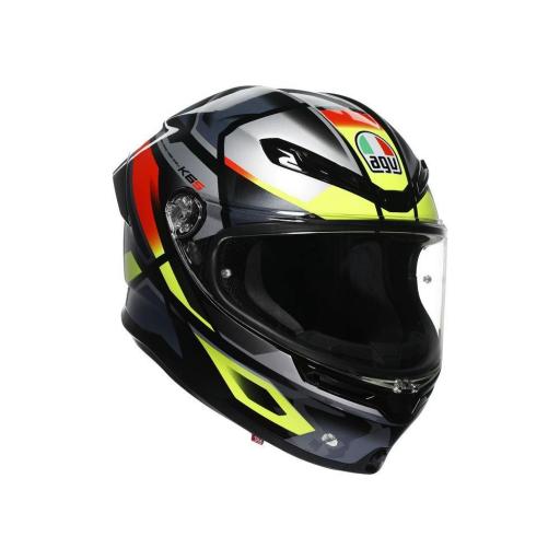 CASCO AGV K6 S AGV E2206 MPLK ERAZER BLACK/RED/YELLOW FLUO