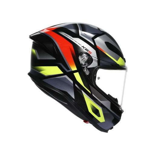 CASCO AGV K6 S AGV E2206 MPLK ERAZER BLACK/RED/YELLOW FLUO [2]