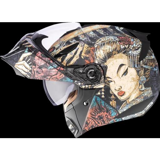 Casco Modular Icon Threshold™ Odokuro  Estilo Rebelde y Seguridad Máxima [5]