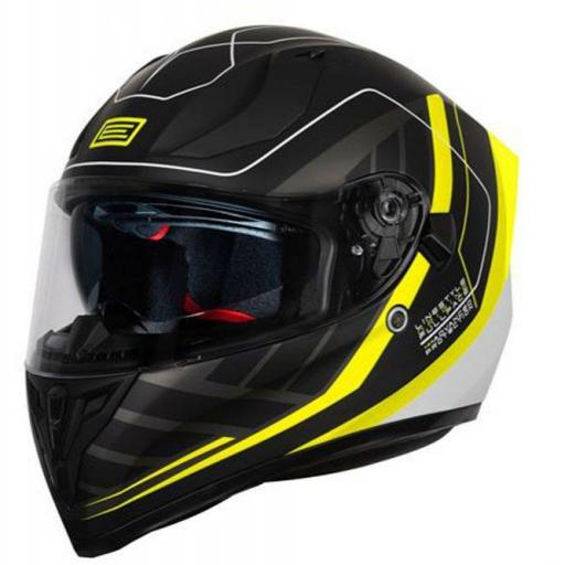 CASCO ORIGINE STRADA LINESTYLE FLUO YELLOW BLACK MATT