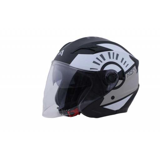 Casco de Moto ADN Pulse - Tipo Jet con Doble Visor | Estilo y Seguridad Urbana [2]
