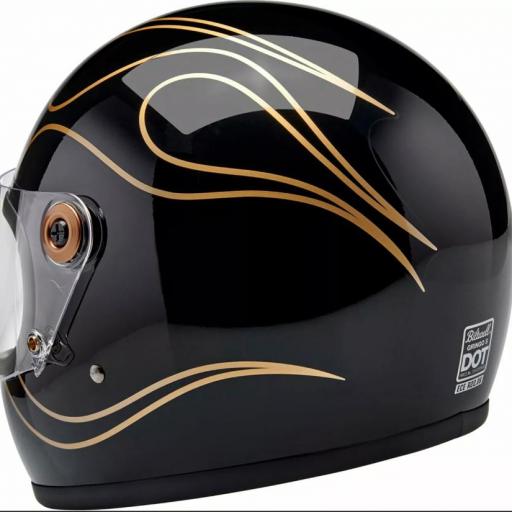 Casco Gringo S negro -dorado [2]