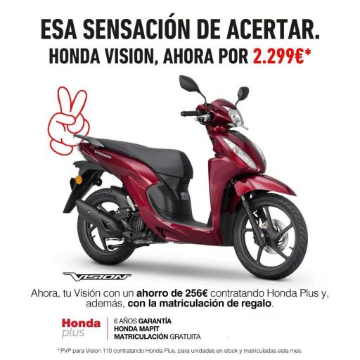 Honda Vision 110 - Simplicidad y Fiabilidad Total