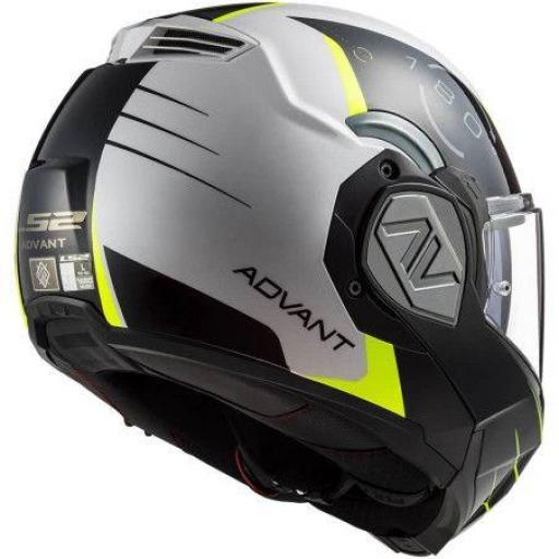 CASCO MOTO MODULAR LS2 FF906 ADVANT CODEX WHITE BLACK [1]