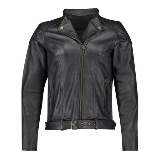 Chaqueta de moto de cuerdo Invictus de chica Electra negra 