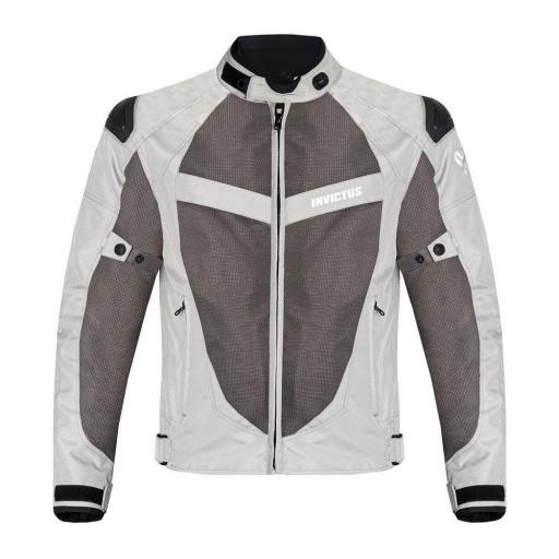 Chaqueta de Moto de Verano Invictus Icaro White | Ventilada y Segura [2]