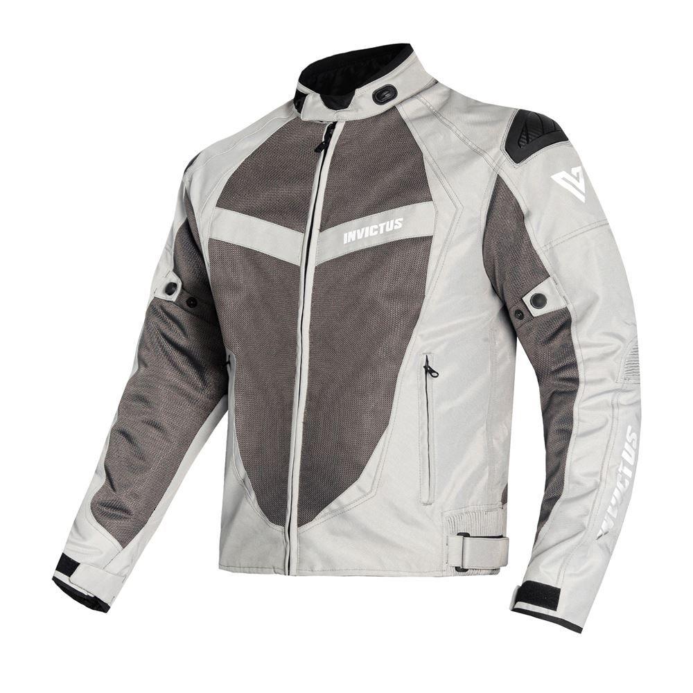 Chaqueta de Moto de Verano Invictus Icaro White | Ventilada y Segura