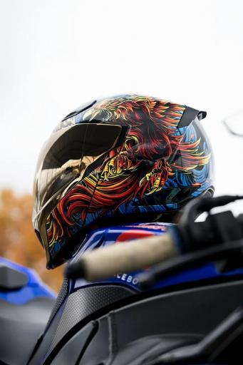Casco Modular Threshold™ Burn Birdie Burn – Espíritu Rebelde y Comodidad Total en Ruta 🔥🐦‍⬛