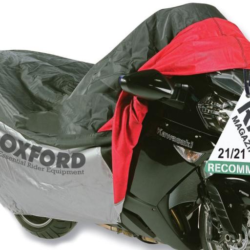Funda de proteccion para motocicletas con bolsillo frontal T.L (183cm) Oxford OF924 [0]