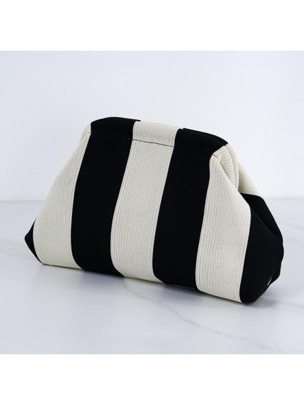 Bolso Rayas Blanco y Negro