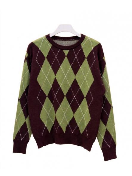Jersey Rombos Verde Marrón  [0]
