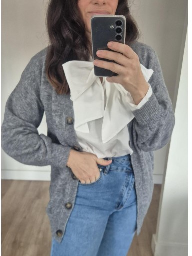 Cárdigan Gris 