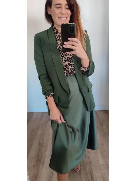 Falda Midi Verde