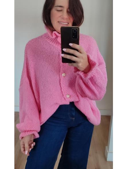 Cardigan Rosa 