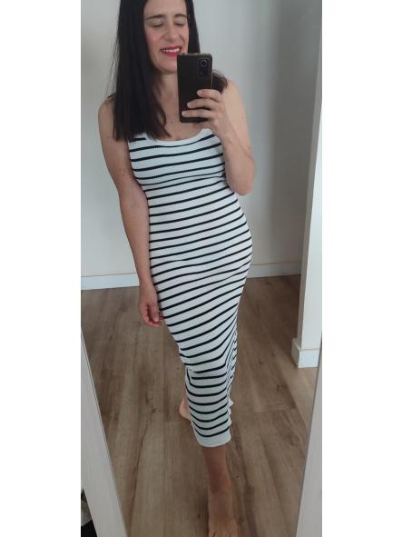Vestido Canalé Marino