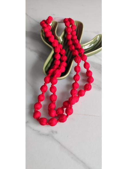 Collar Seda Rojo