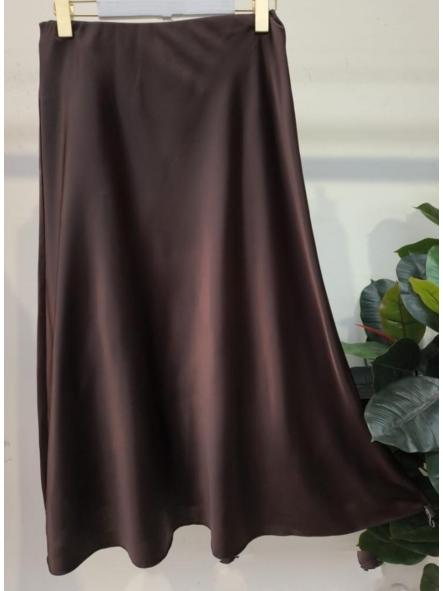 Falda Midi Marron [0]