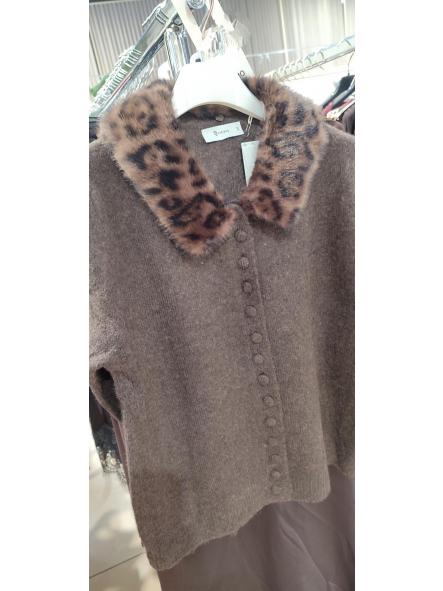 Cárdigan Cuello Leo