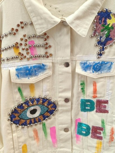 Cazadora Denim Dibujos  [0]