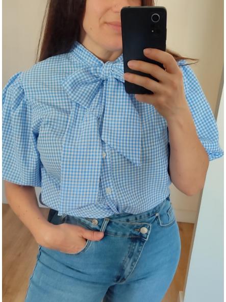 Camisa Lazo Vichy Celeste