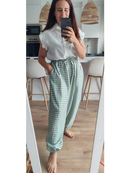 Pantalón Vichy Verde  [0]