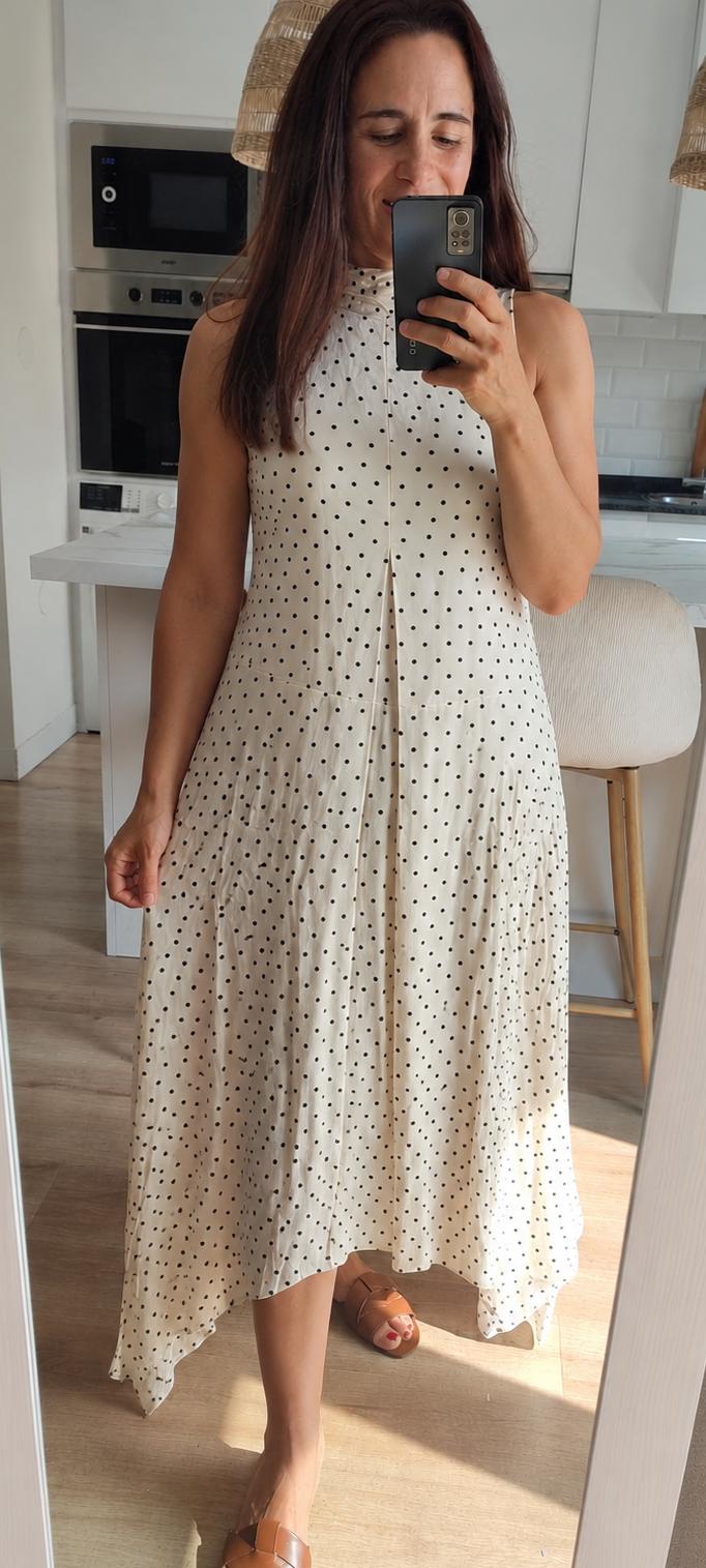 Vestido Asimétrico Lunares
