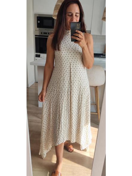 Vestido Asimétrico Lunares 