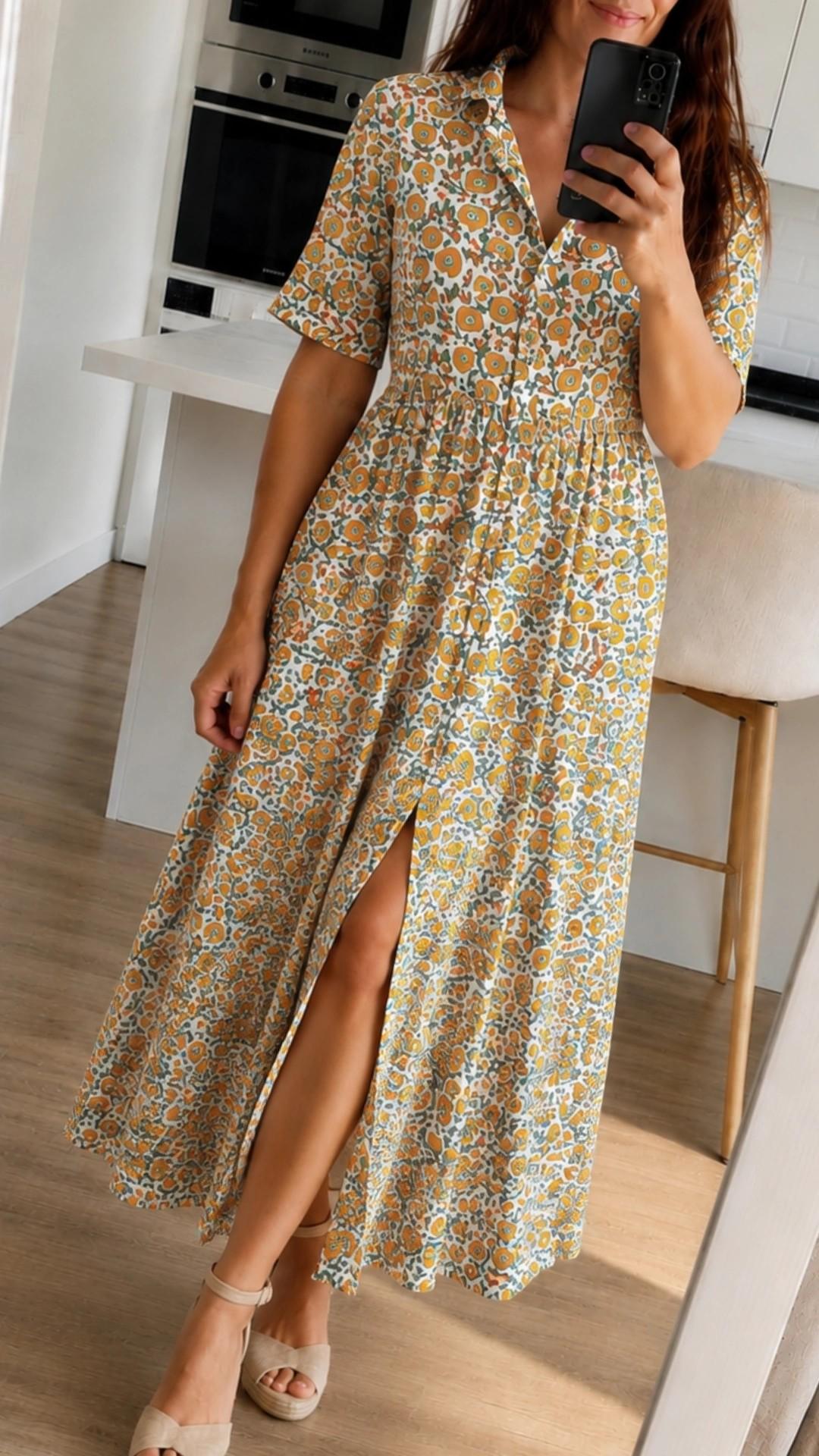 Vestido Floral Camisero
