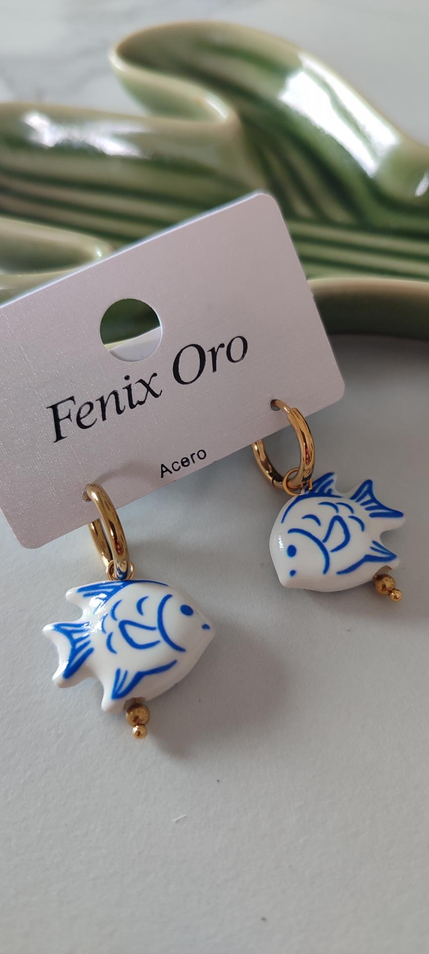 Pendientes Cerámica Pez