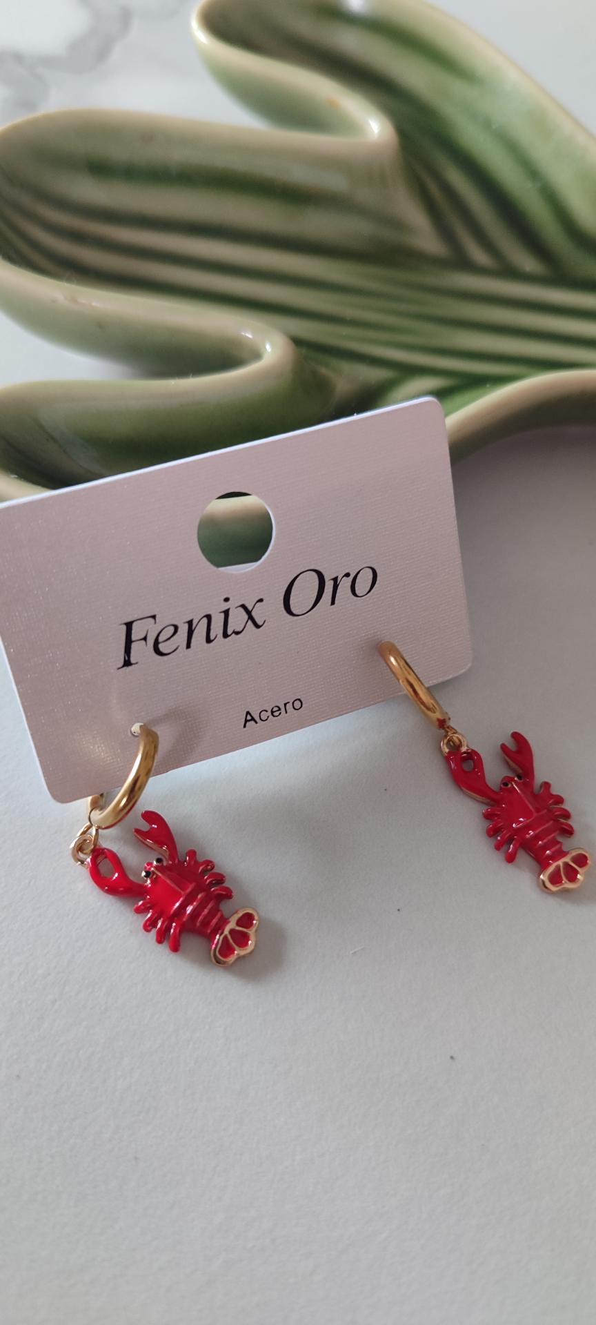 Pendientes Langostas Rojos