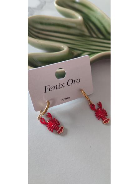 Pendientes Langostas Rojos