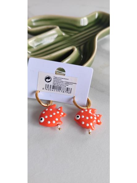 Pendientes Pez Naranja