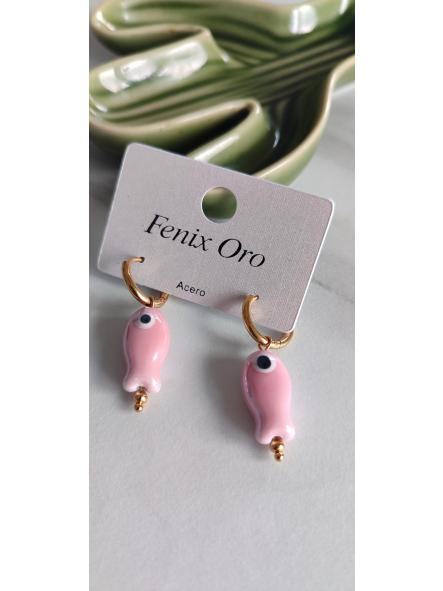 Pendientes Pez Rosa  [0]