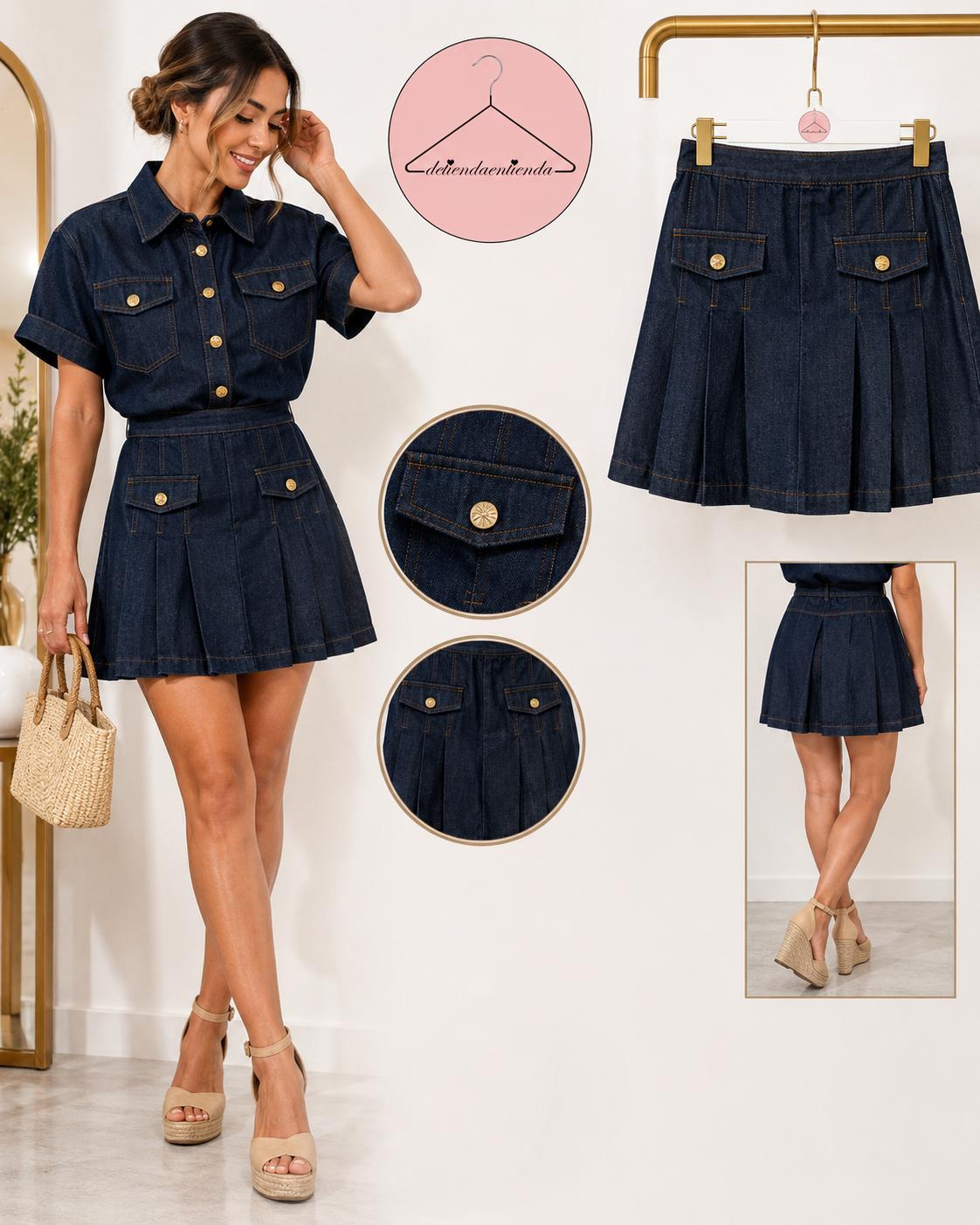 Conjunto Falda Denim