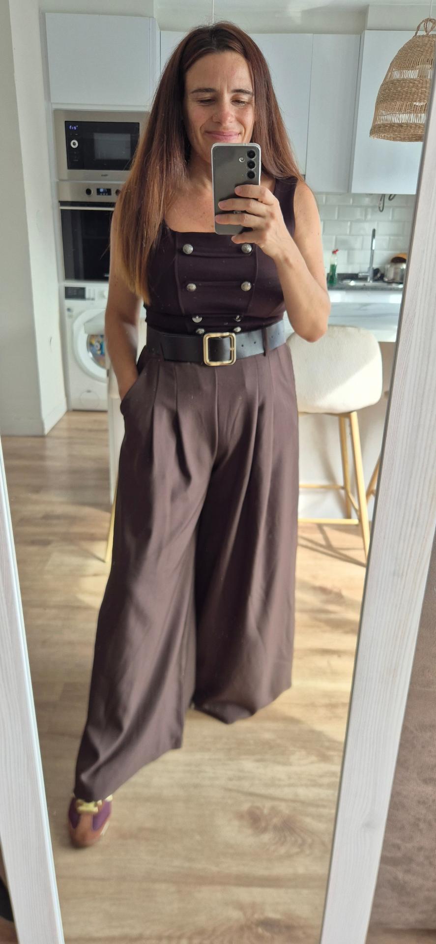 Pantalón Ancho Marrón