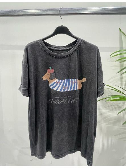 Camiseta Tekel Rayas Gris