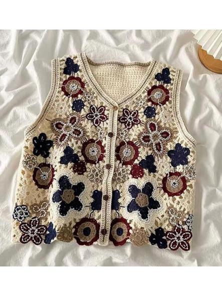 Chaleco Crochet Marron