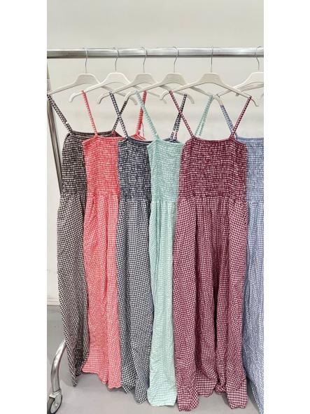 Vestido Maxi Vichy