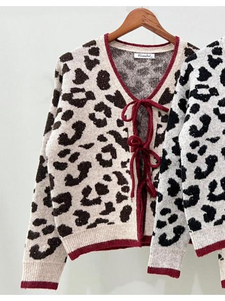 Cárdigan Leopardo  [0]