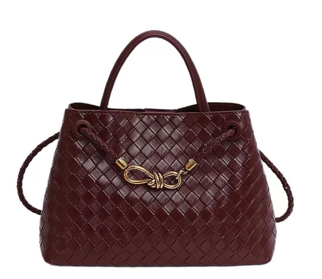 Bolso Burdeos trenzado