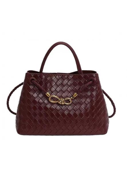 Bolso Burdeos trenzado