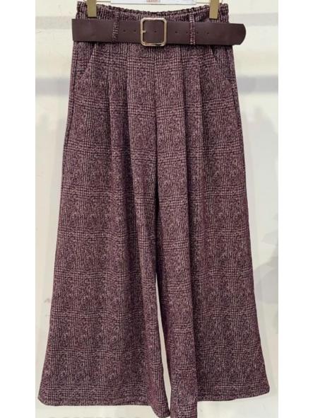 Pantalón Ancho Burdeos  [0]
