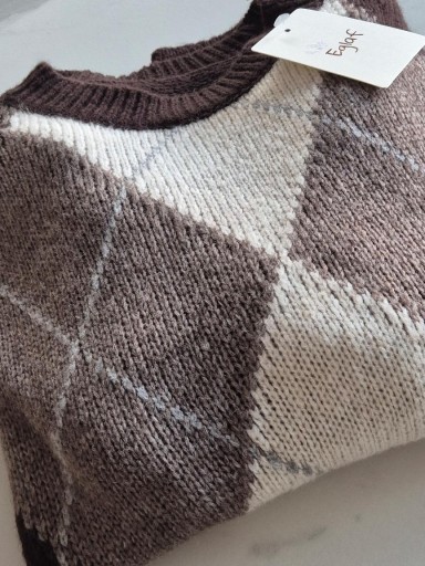 Jersey Rombos Marrón 